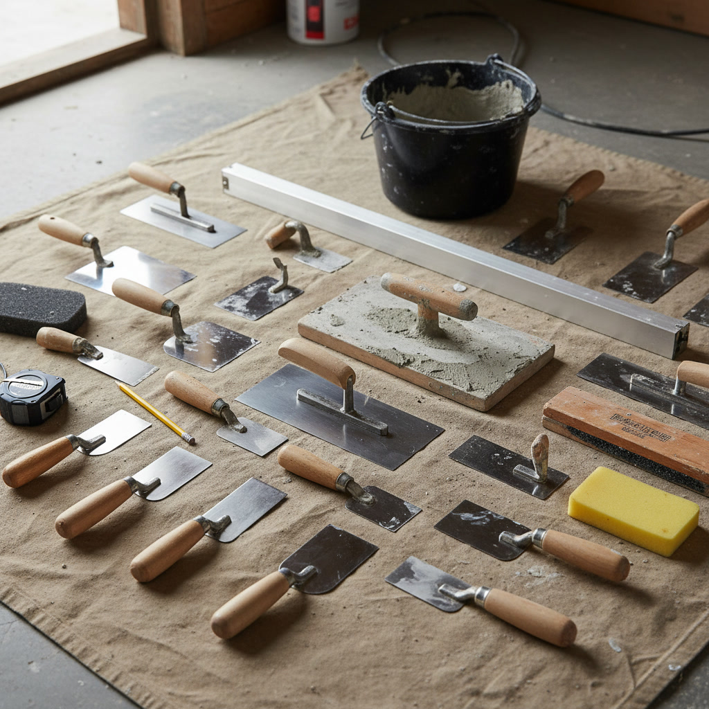 Gipser bei der Arbeit